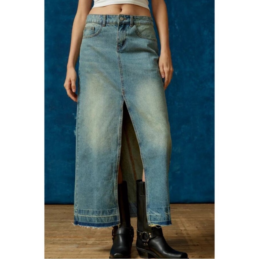 BDG Mandi Denim Maxi Skirt size small